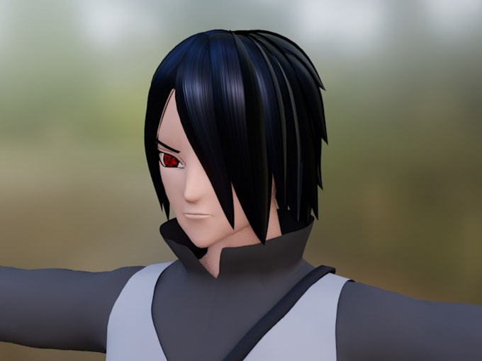make a 3d anime character model