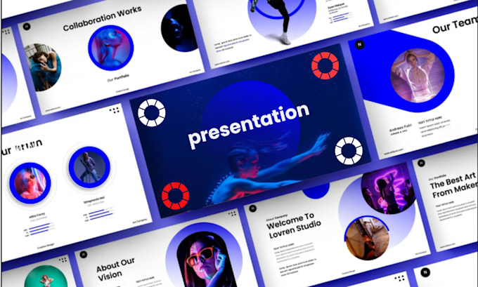 do powerpoint presentation,  pitch deck, canva slides, and sales redesign