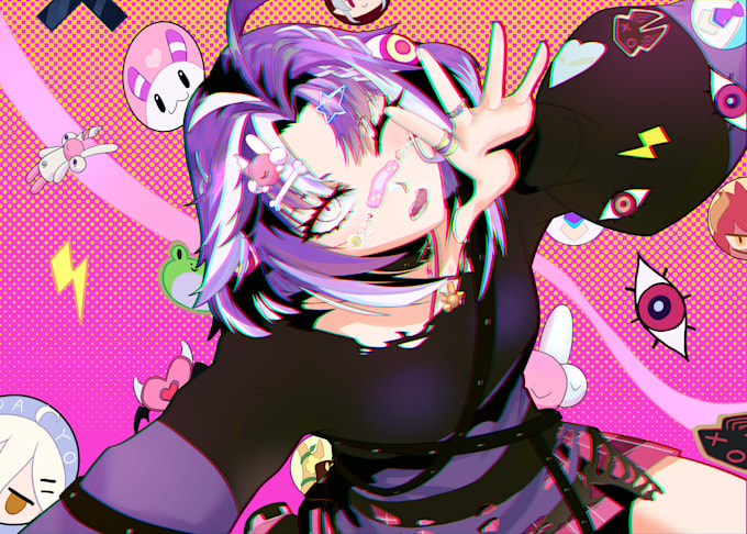 draw anime art for anime pfp, oc art, and fanart