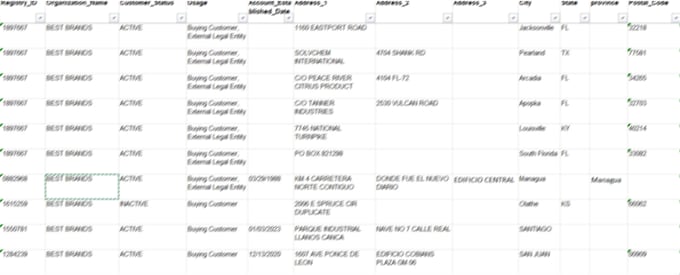do data entry for freight and logistic services