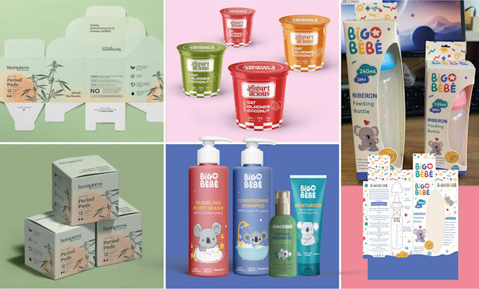 design or redesign all types of packaging, label and sticker design