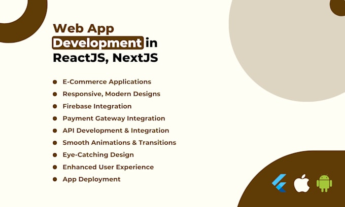 develop web app in reactjs, nextjs, angular or svelte