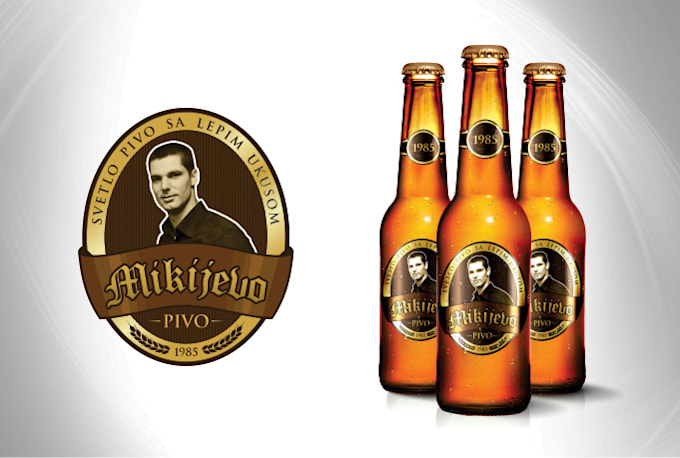 make beer label with person you want