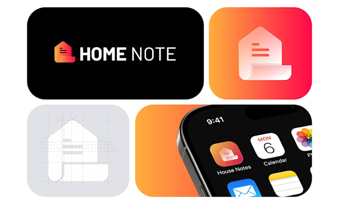 design modern app icon logo