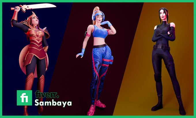 model 3d characters for film and games