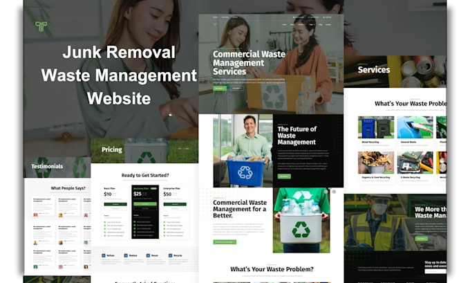 build a junk removal, hvac, and contractors wordpress website