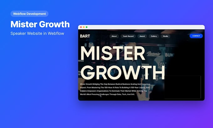 design and develop a custom webflow website with cms