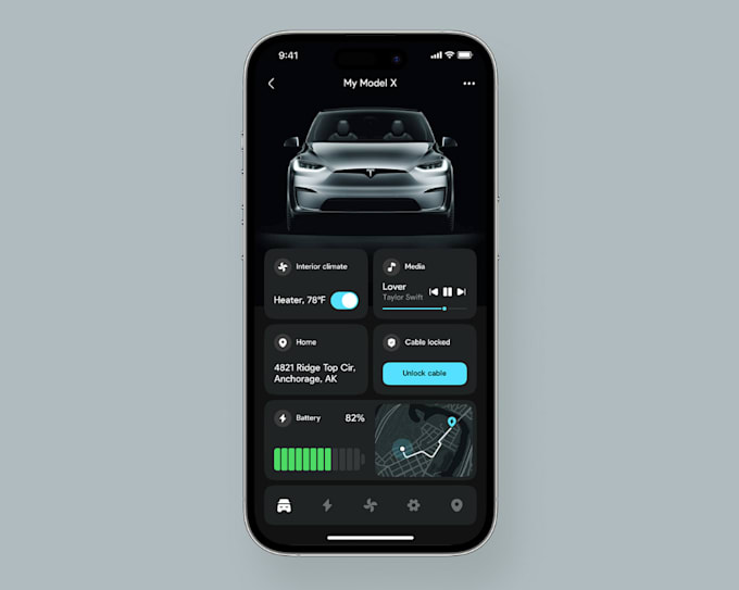 build fleet management app, ev charging app, gps navigation app, VPN app