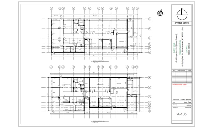 Design architectural autocad plans, elevation for usa city permit by ...