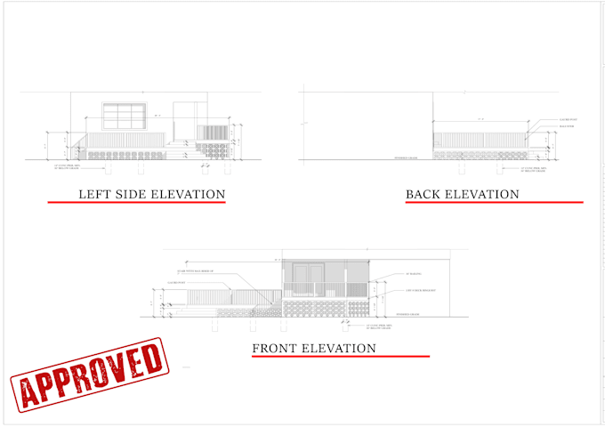 Create deck, porch, patio, adu, mep drawings for city permit by Benj ...