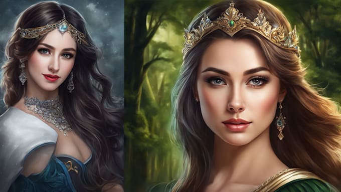 do realistic or fantasy portrait