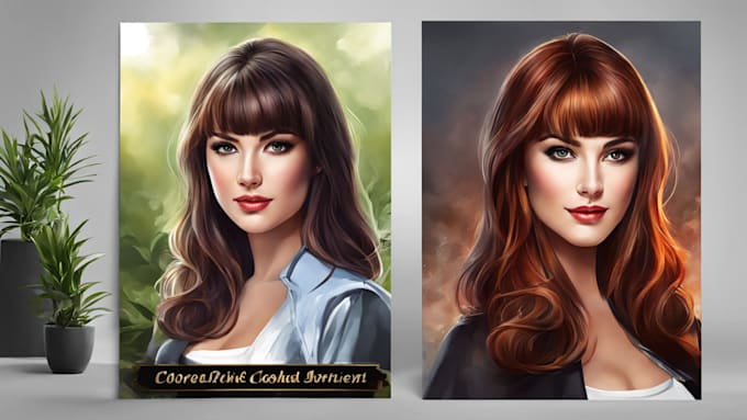 draw a realistic colored portrait