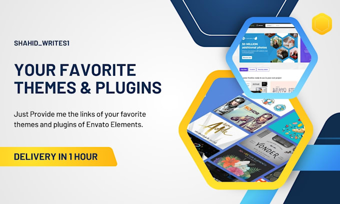 download and install any envato elements file, theme, template in one hour