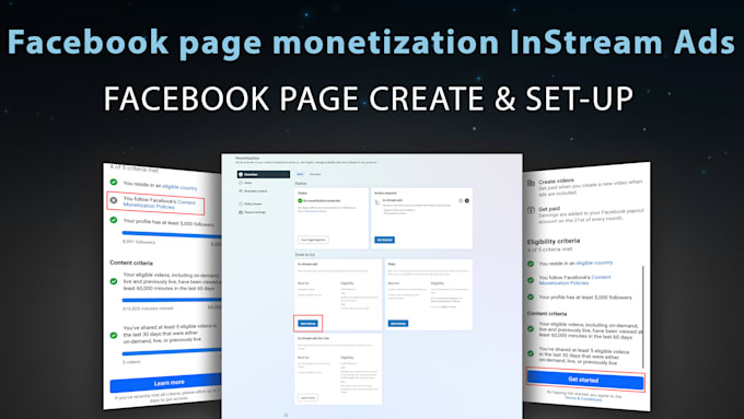 Complete facebook page monetization and setup by Sufiaakter143s | Fiverr