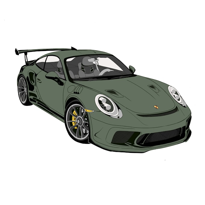 make a simple illustration car