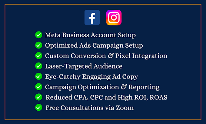setup highly converting profitable fb and ig ads campaigns for your business