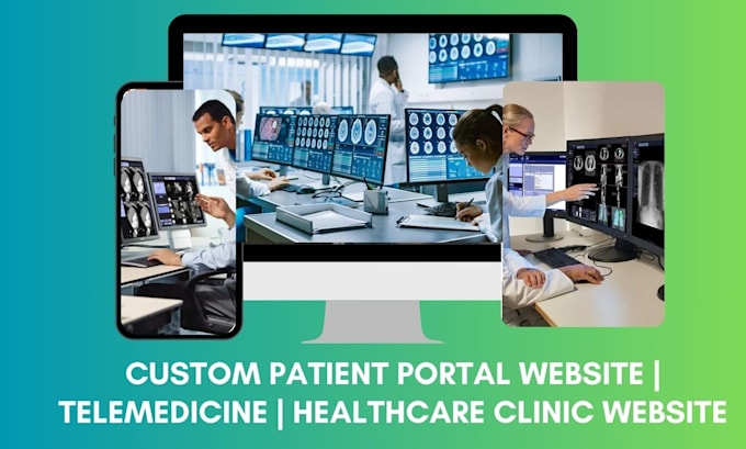 create custom patient portal website telemedicine healthcare clinic website