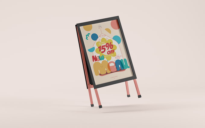 create beautiful poster for restaurant or small business