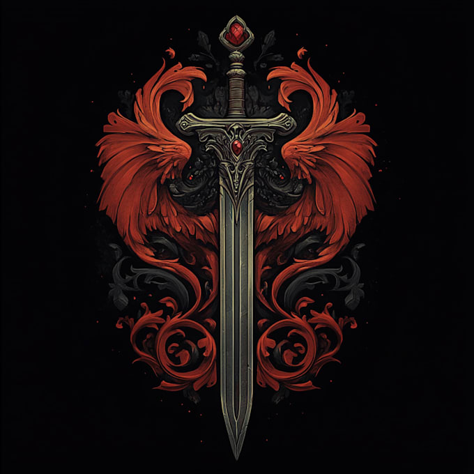 make medieval, fantasy, rpg gaming logo