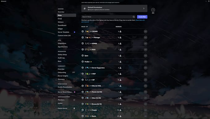 make and setup your discord server