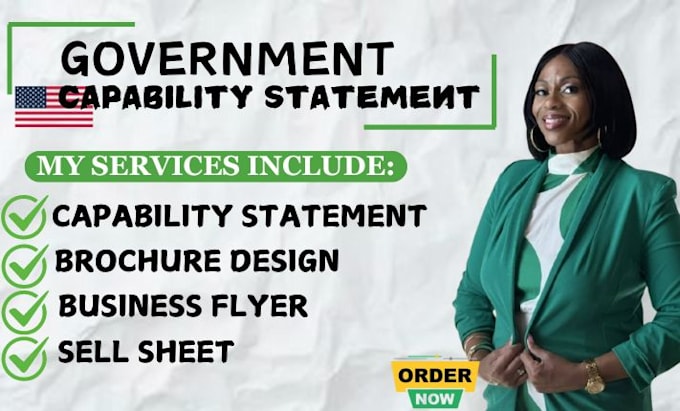 design a government capability statement business capability statement