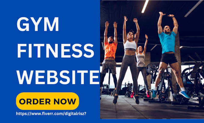 design gym fitness website for personal trainer fitness yoga dropshipping store
