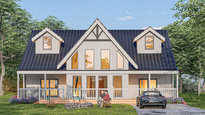 do architecture 3d modeling,2d draft and rendering in revit or sketchup