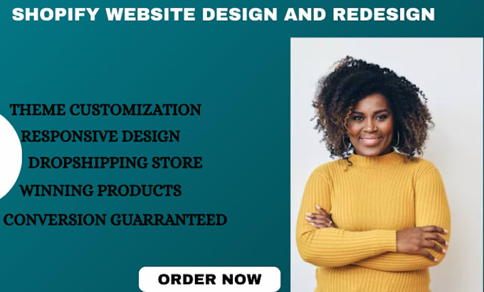 do shopify website redesign, shopify website design