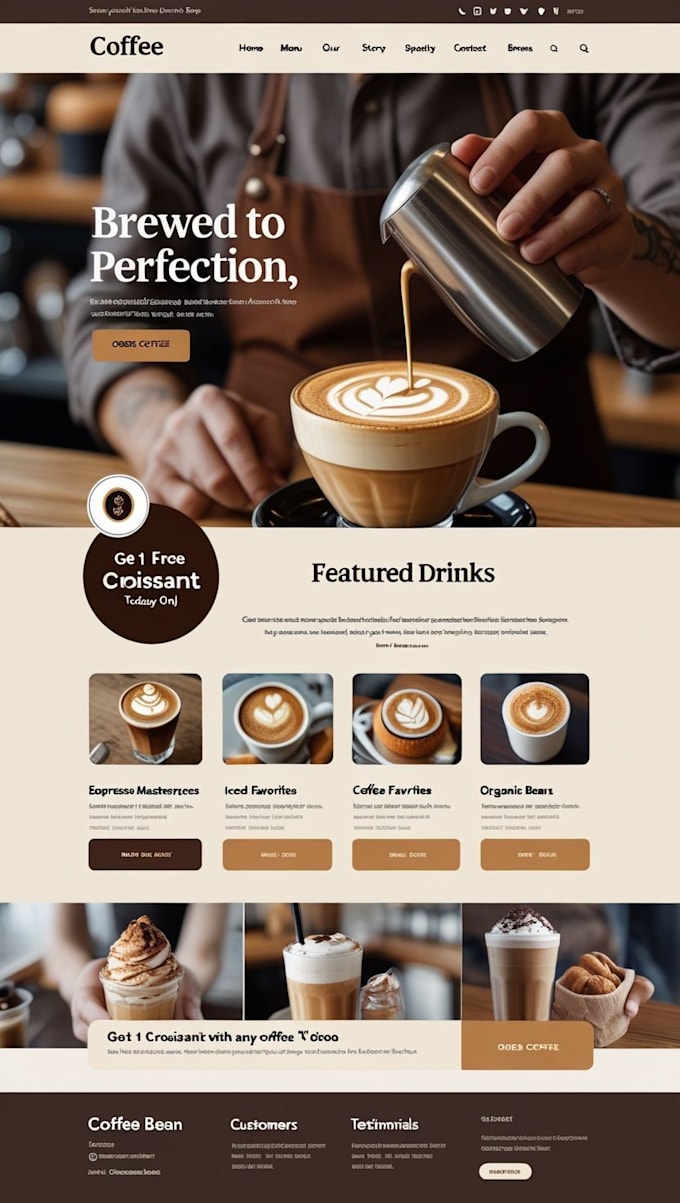 design private label coffee shopify store tea brand  dropshipping coffee website