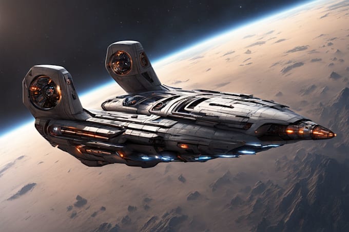 draw you sci fi and spaceship design for you