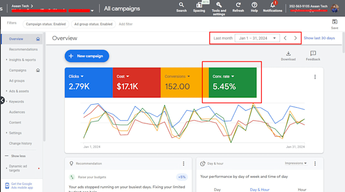 do setup and manage your google ads adwords PPC compaign