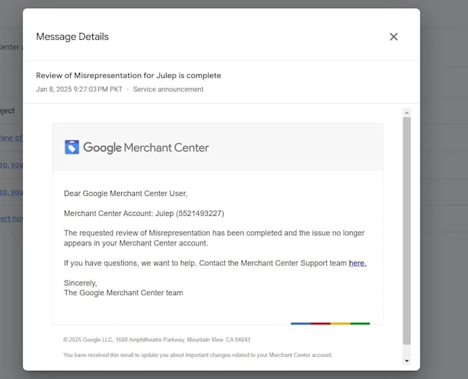 fix google merchant center suspension, gmc errors, misrepresentation