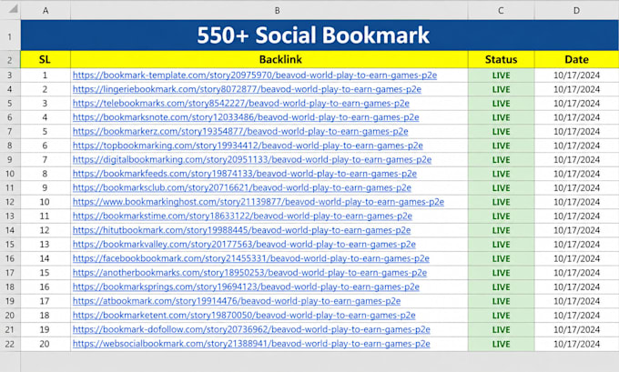build high da pa social bookmarking backlinks for SEO