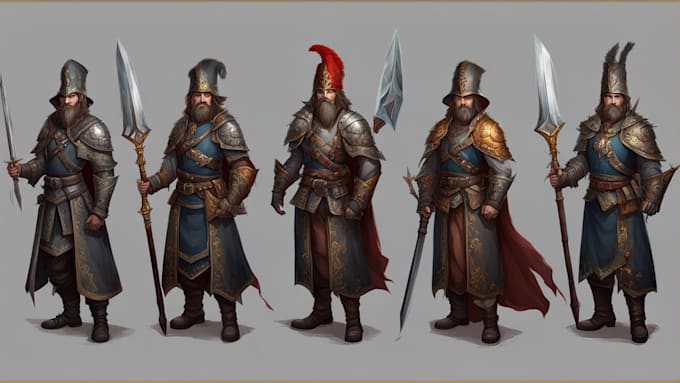 draw a fantasy character illustration