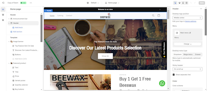 develop a shopify store for walmart account approval