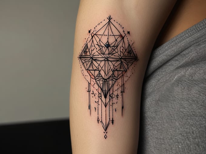 do minimal linework tattoo design for you