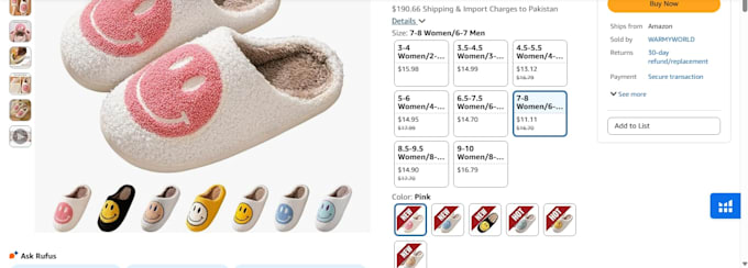 create an amazon product listing or parent child variation listing