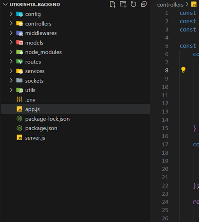 be your node js developer for web application development