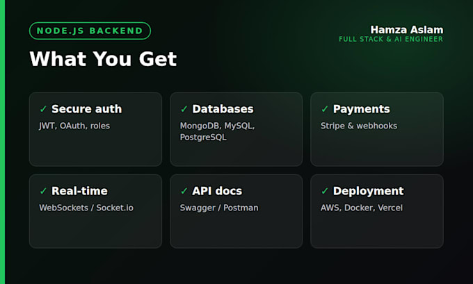 build a secure node js backend and rest api for your app