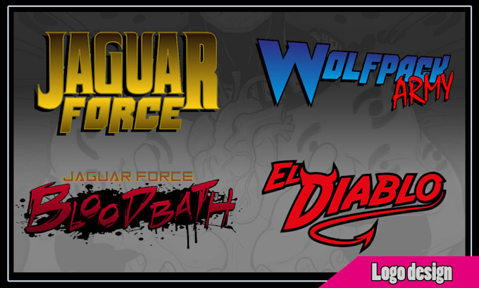 create professional logo design for your comic book