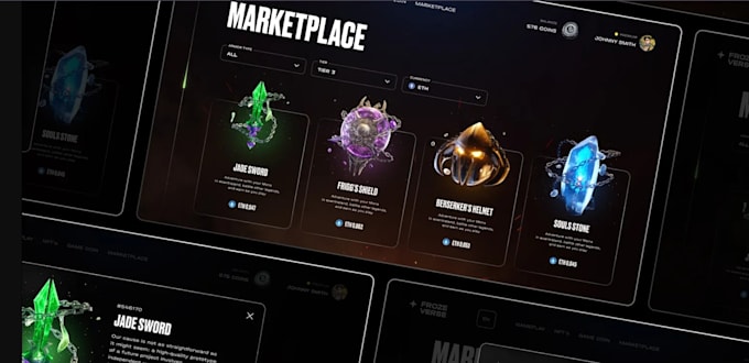 develop solana nft minting, p2e, metaverse game, nft marketplace website