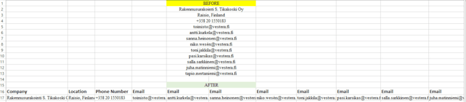 split complex text data into clean and organized excel columns and rows