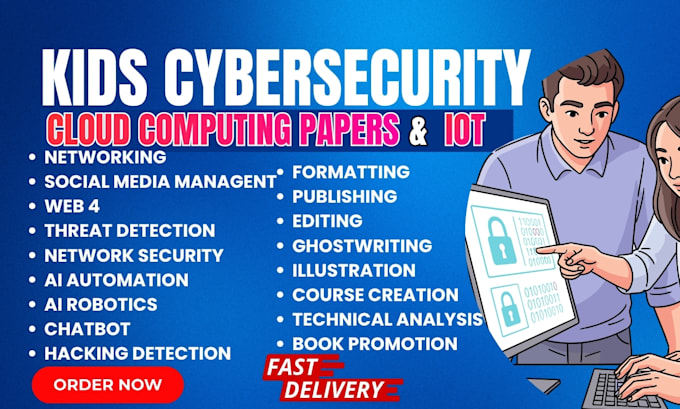 create kid cybersecurity educational course ebook and children curriculum design