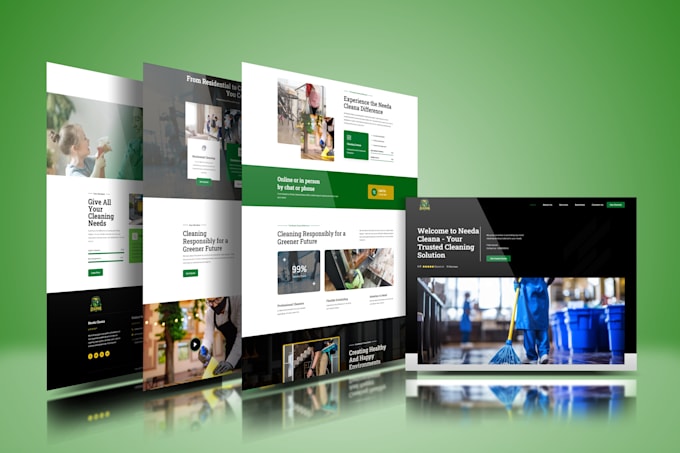 create landing page and complete wordpress website