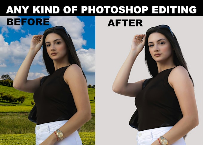Photo edit combine, add remove change background object item person ...