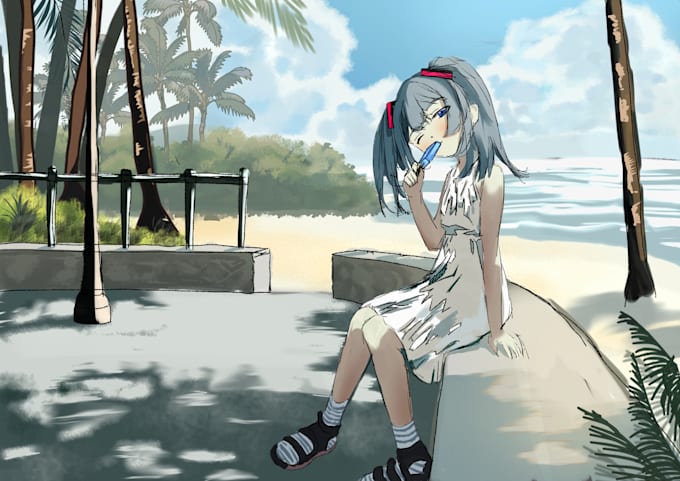 draw anime on digital