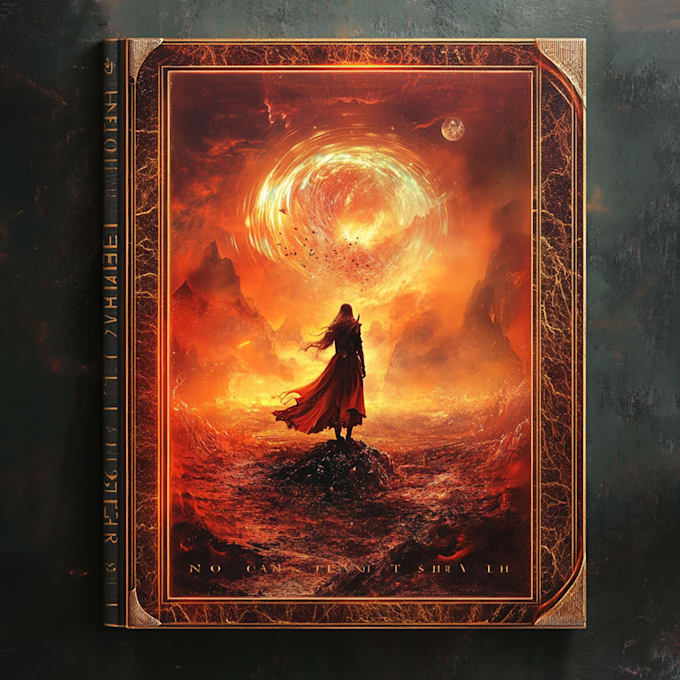 create a fantasy book cover design