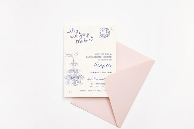 design unique invitations for weddings, birthdays, and more