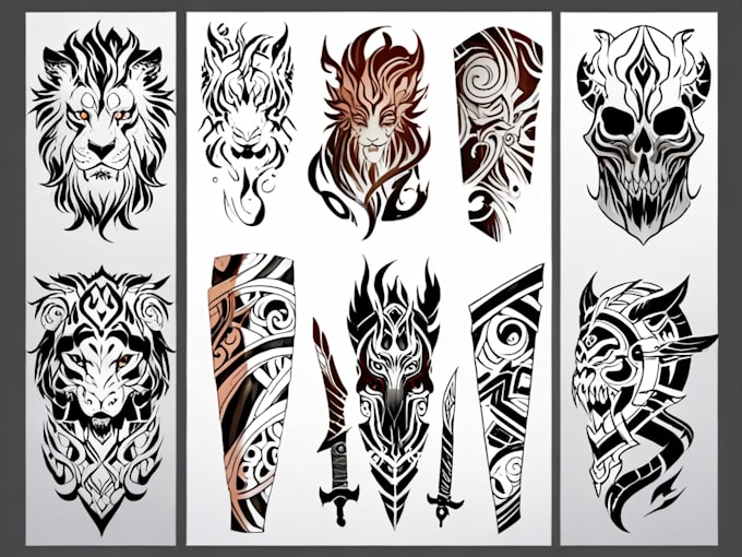 create custom tattoo design, tattoo sleeve