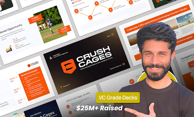 design an investor pitch deck for your startup